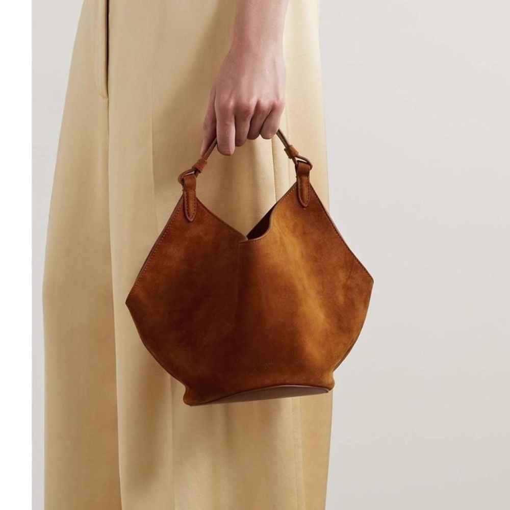 Khaite Lotus suede handbag - Picture 2 of 8